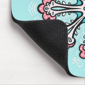 Dekorativer Snowflake Spaß Abstrakter Winter Mousepad (Ecke)