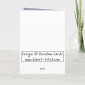 Dekorativer Spitze-Jahrestag Karte (Rückseite)