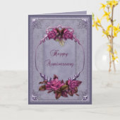 Dekorativer Spitze-Jahrestag Karte (Gelbe Blume)