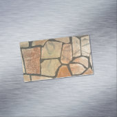 Dekorativer Stein, der Blick pflastert Magnetische Visitenkarte (Beispiel)