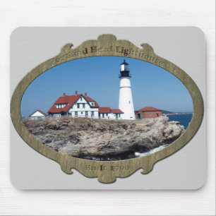 Dekorativer Steinrahmen-Portland-Kopf Mousepad