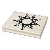 Dekorativer Stern Gummistempel (Stempel)