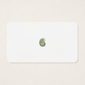 Dekorativer Stil, dunkelblau grün, Wattle (Rückseite)