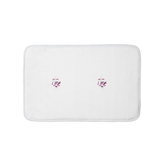 Dekorativer Stil, dunkelblau grün, Wattle Badematte (Vorderseite)