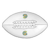 Dekorativer Stil, dunkelblau grün, Wattle Football (Vorderseite)