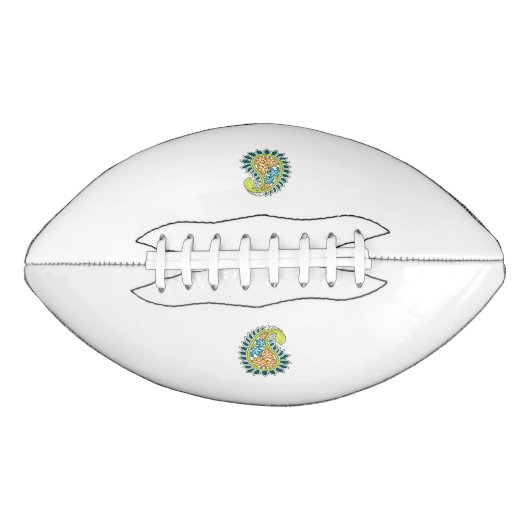 Dekorativer Stil, dunkelblau grün, Wattle Football (Vorderseite)