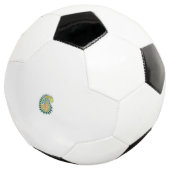 Dekorativer Stil, dunkelblau grün, Wattle Fußball (Dreiviertel)