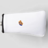 Dekorativer Stil, dunkelblau grün, Wattle Golf Headcover (Vorderseite)