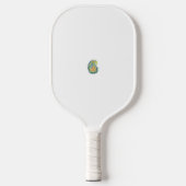 Dekorativer Stil, dunkelblau grün, Wattle Pickleball Schläger (Vorderseite)