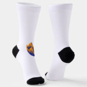 Dekorativer Stil, dunkelblau grün, Wattle Socken (Gewinkelt)
