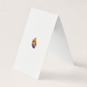 Dekorativer Stil, dunkelblau grün, Wattle Visitenkarten (Vorderseite)