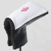 Dekorativer Stil, heiß rosa, antikes Glas Golf Headcover (3/4 Vorderseite)
