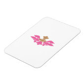 Dekorativer Stil, heiß rosa, antikes Glas Magnet (Linke Seite)