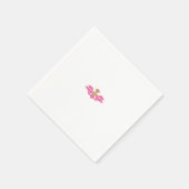 Dekorativer Stil, heiß rosa, antikes Glas Serviette (Ecke)