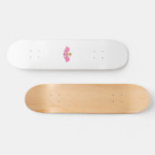 Dekorativer Stil, heiß rosa, antikes Glas Skateboard (Horizontal)