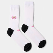 Dekorativer Stil, heiß rosa, antikes Glas Socken (Rechts)