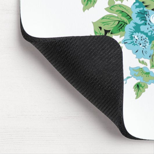 Dekorativer Stil, Minzcreme, Springbrunnen, Aquama Mousepad (Ecke)