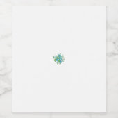 Dekorativer Stil, Minzcreme, Springbrunnen, Aquama Weinetikett (Einzelnes Label)