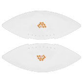 Dekorativer Stil, trübe Orange, Cornell Rot Football (Paneele)