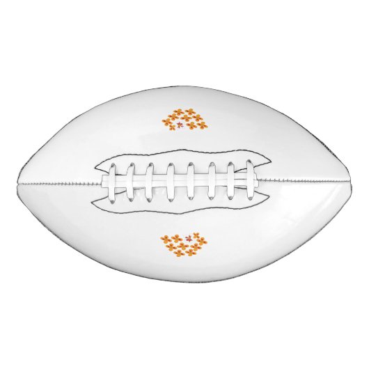 Dekorativer Stil, trübe Orange, Cornell Rot Football (Vorderseite)