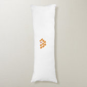 Dekorativer Stil, trübe Orange, Cornell Rot Seitenschläferkissen (Vorderseite Vertikal)