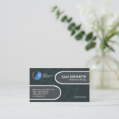 Dekorativer stilvoller Vorsprungs-globaler Visitenkarte (Stehend Vorderseite)