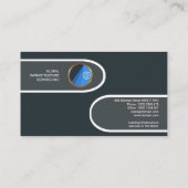 Dekorativer stilvoller Vorsprungs-globaler Visitenkarte (Rückseite)