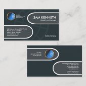 Dekorativer stilvoller Vorsprungs-globaler Visitenkarte (Vorne/Hinten)