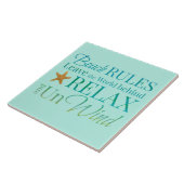 Dekorativer Strand ordnet Fliese an (Seite)