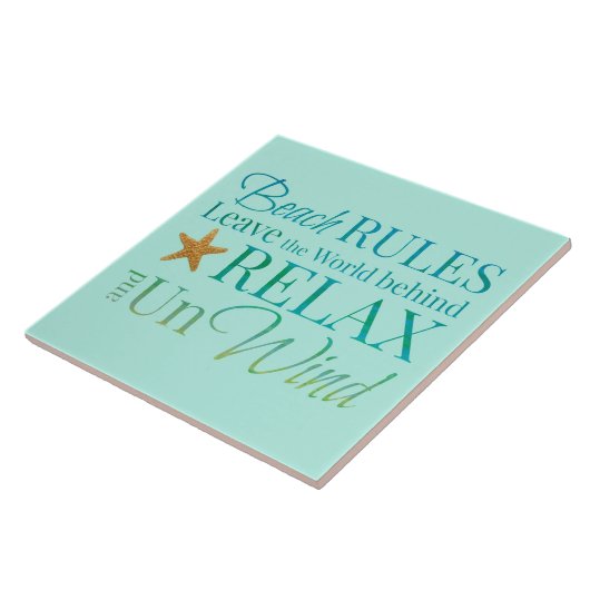 Dekorativer Strand ordnet Fliese an (Seite)