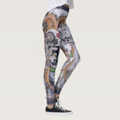 Dekorativer Straßen-Kunst-Entwurf Leggings (Rechts)