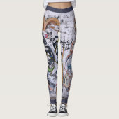 Dekorativer Straßen-Kunst-Entwurf Leggings (Vorderseite)