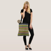 Dekorativer Streifen Tasche (Am Model)