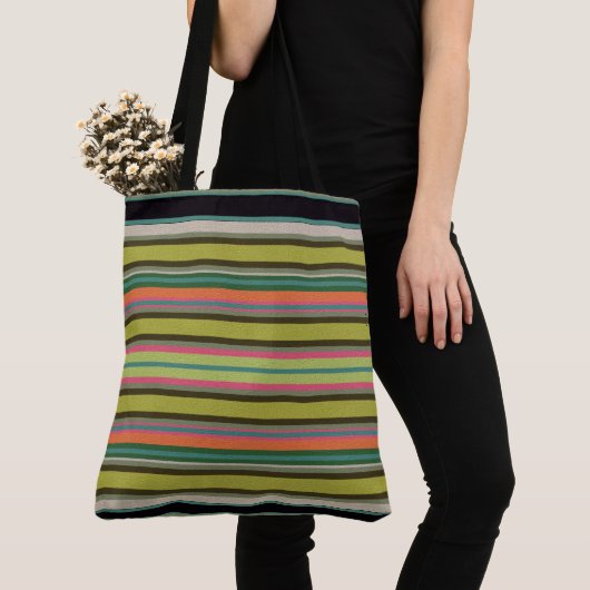 Dekorativer Streifen Tasche (Von Nahem)
