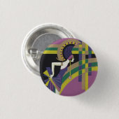 Dekorativer Tanzmädchen-Abzeichen Button (Vorne & Hinten)