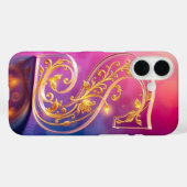 Dekorativer transparenter Buchstabe S Case-Mate iPhone Hülle (Rückseite (Horizontal))