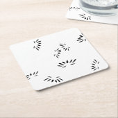 Dekorativer Untersetzer mit weichem Pfirsichpapier (angewinkelt)