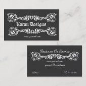 Dekorativer verzierter klassischer königlicher visitenkarte (Vorne/Hinten)