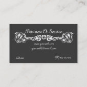 Dekorativer verzierter klassischer königlicher visitenkarte (Rückseite)