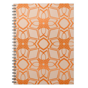 Dekorativer Vintager Stil nahtlos geometrisch Patt Notizblock
