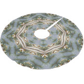 Dekorativer Weihnachtsbaumrock Polyester Weihnachtsbaumdecke (Schrägansicht)