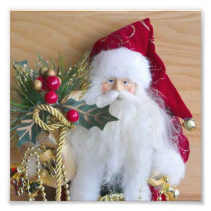 DEKORATIVER WEIHNACHTSNIKOLAUS FOTODRUCK