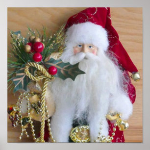 DEKORATIVER WEIHNACHTSNIKOLAUS POSTER