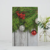 Dekorativer Weihnachtsrahmen Briefpapier (Stehend Vorderseite)