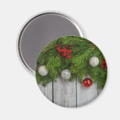 Dekorativer Weihnachtsrahmen Magnet (Vorderseite/Rückseite)