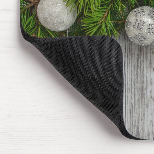 Dekorativer Weihnachtsrahmen Mousepad (Ecke)