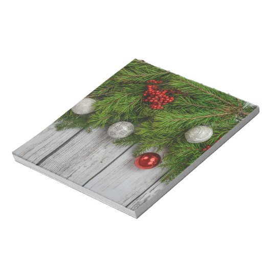 Dekorativer Weihnachtsrahmen Notizblock (Rotiert)