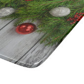 Dekorativer Weihnachtsrahmen Schneidebrett (Ecke)