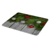 Dekorativer Weihnachtsrahmen Schneidebrett (Ecke)