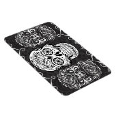Dekorativer Zucker Skull Schwarz-weiß Gothic Grung Magnet (Rechte Seite)